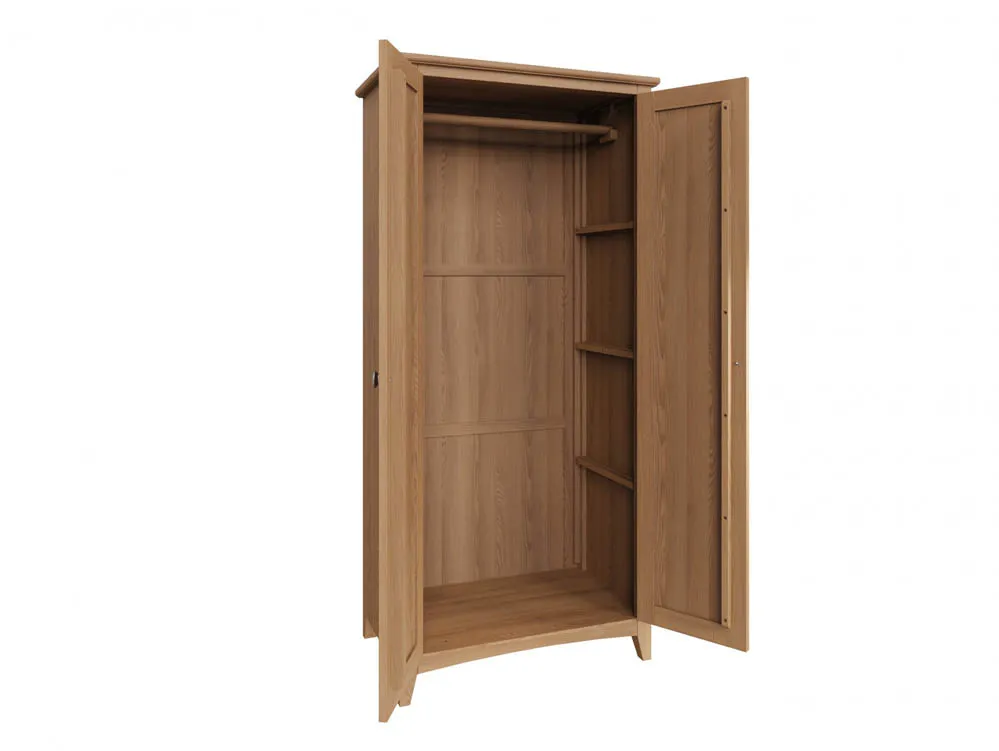 Kenmore Kenmore Dakota Oak 2 Door Double Wardrobe