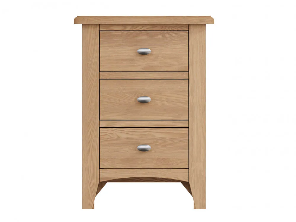 Kenmore Kenmore Dakota Oak 3 Drawer Large Bedside Table (Assembled)