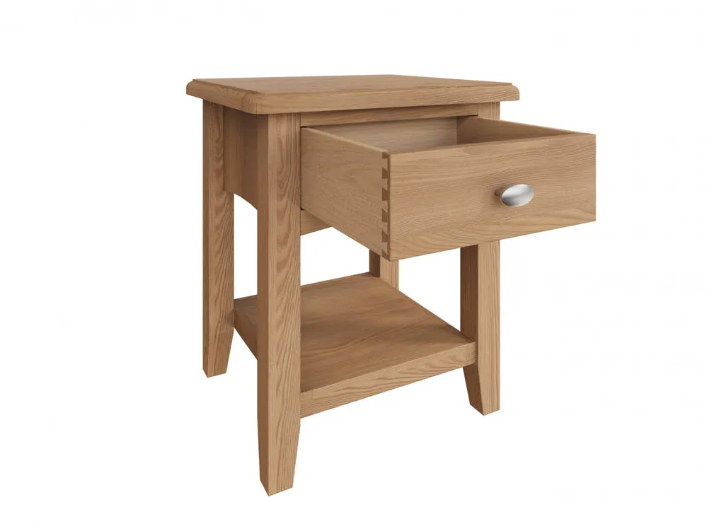 Kenmore Kenmore Dakota Oak 1 Drawer Lamp Table (Assembled)