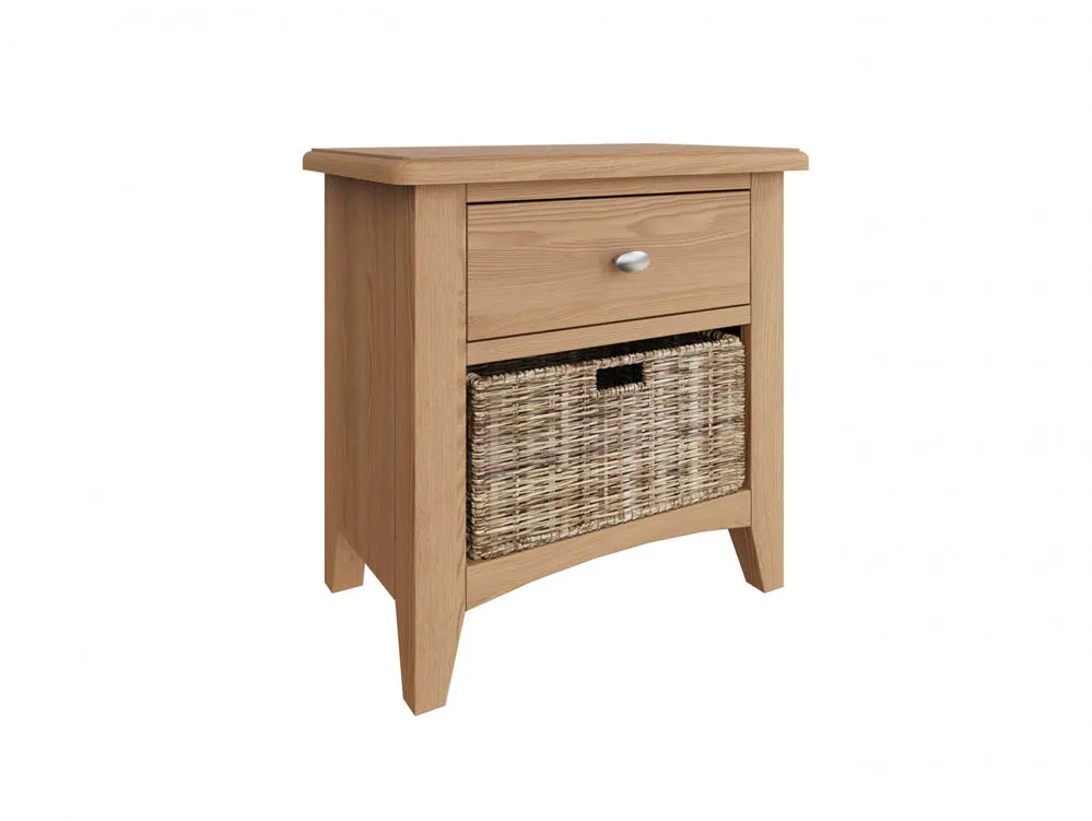 Kenmore Kenmore Dakota Oak 1 Drawer Large Lamp Table (Assembled)