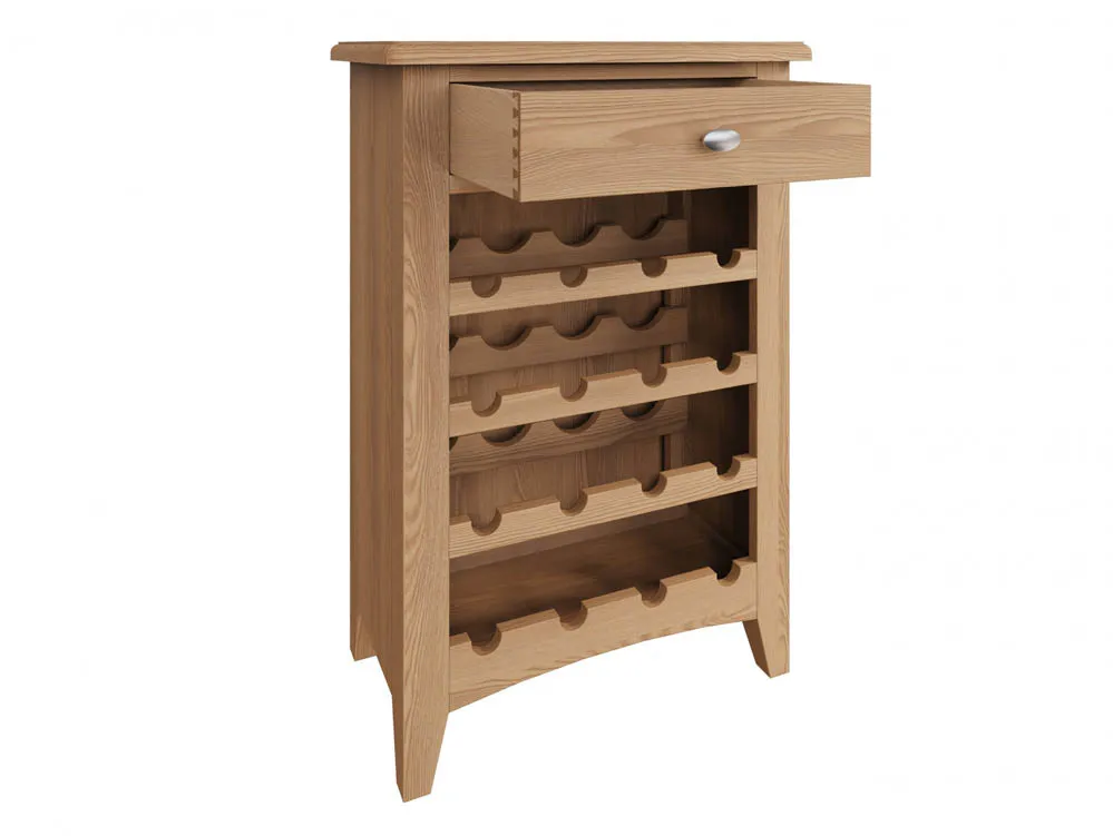 Kenmore Kenmore Dakota Oak 1 Drawer Wine Cabinet (Assembled)