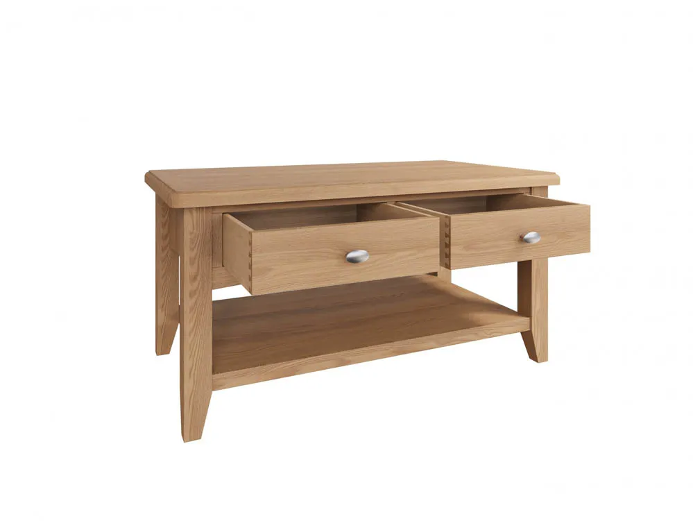 Kenmore Kenmore Dakota Oak 2 Drawer Large Coffee Table