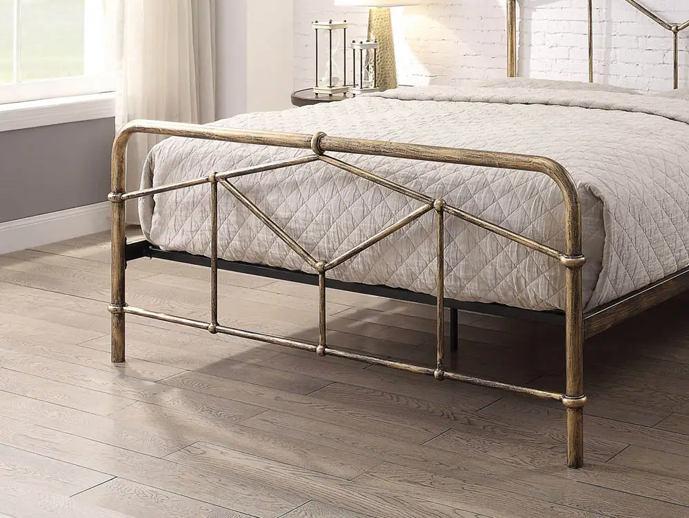 Flintshire Furniture Flintshire Axton 4ft6 Double Antique Bronze Metal Bed Frame