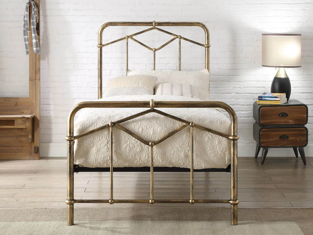 Flintshire Furniture Flintshire Axton 3ft Single Antique Bronze Metal Bed Frame