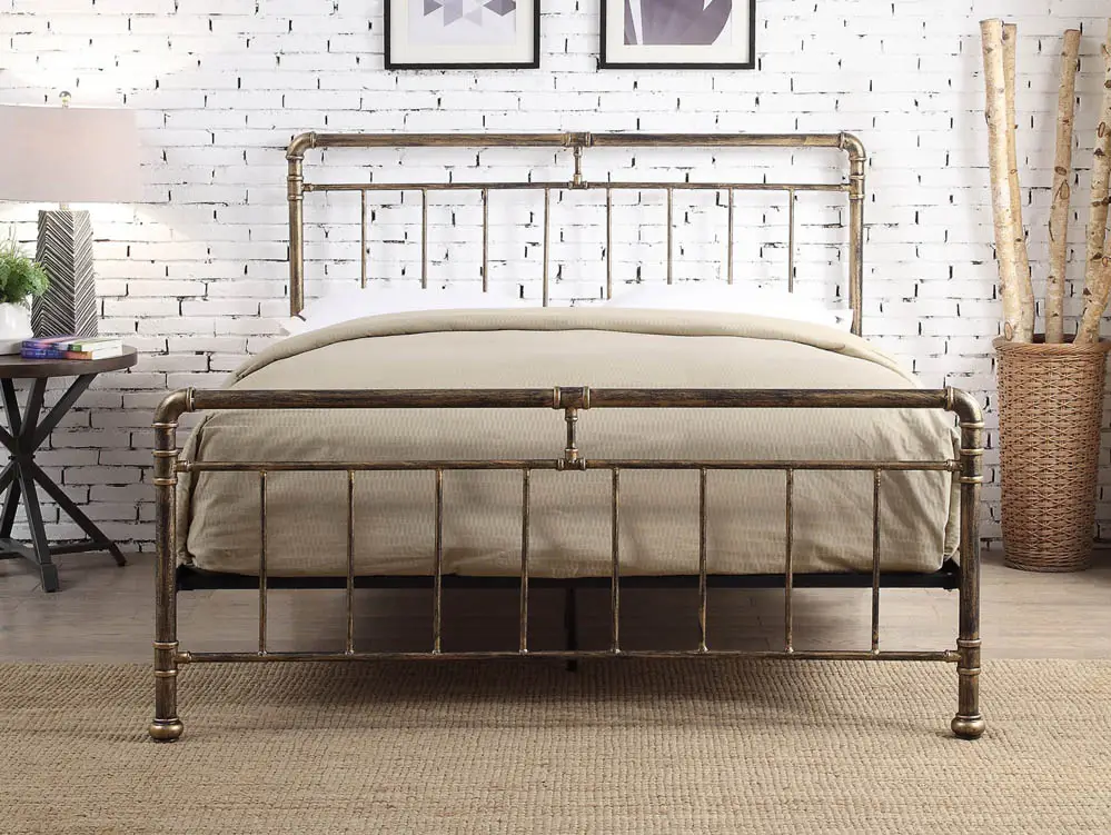 Flintshire Furniture Flintshire Cilcain 4ft6 Double Antique Bronze Metal Bed Frame