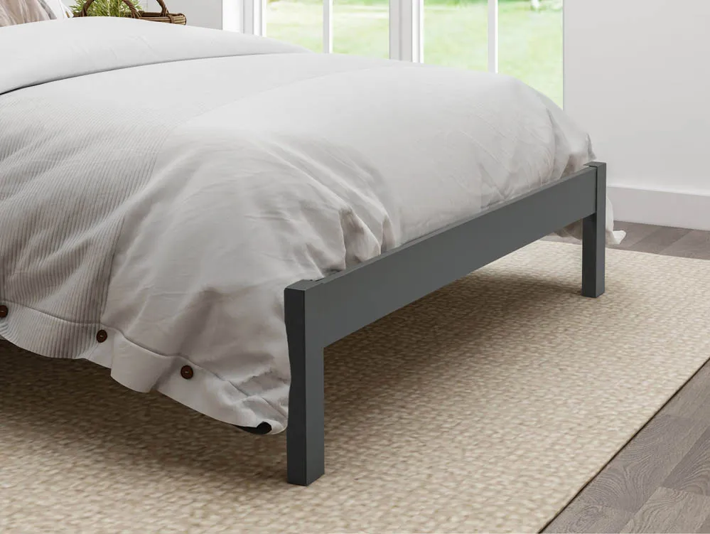 Flintshire Furniture Flintshire Conway 4ft6 Double Heritage Grey Wooden Bed Frame