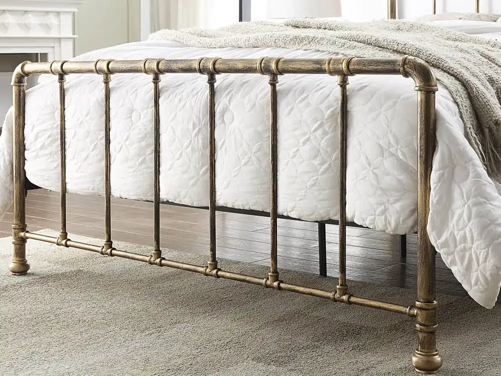 Flintshire Furniture Flintshire Kinnerton 5ft King Size Antique Bronze Metal Bed Frame