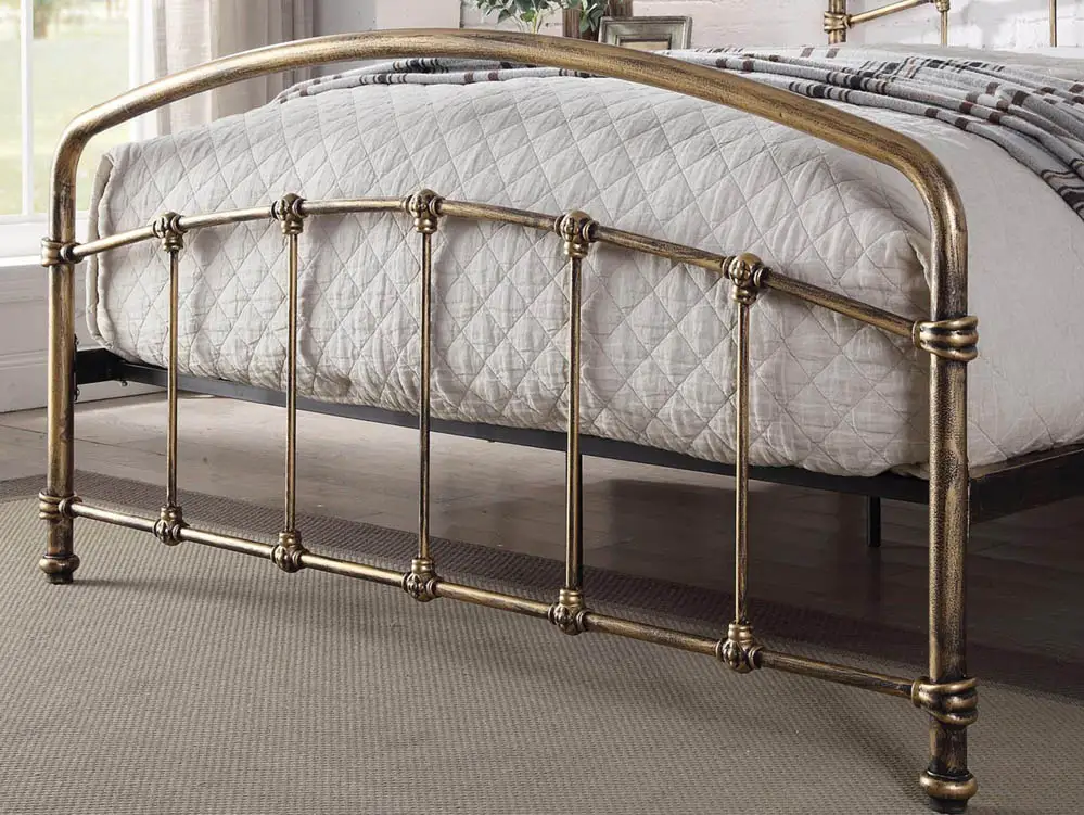 Flintshire Furniture Flintshire Mostyn 5ft King Size Antique Bronze Metal Bed Frame