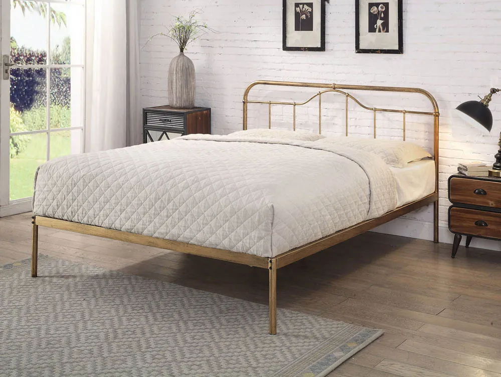 Flintshire Furniture Flintshire Oakenholt 5ft King Size Antique Bronze Metal Bed Frame