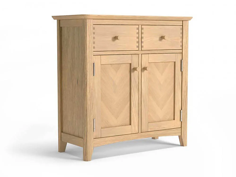 Archers Archers Oslo 2 Door 2 Drawer Light Oak Compact Wooden Sideboard (Assembled)