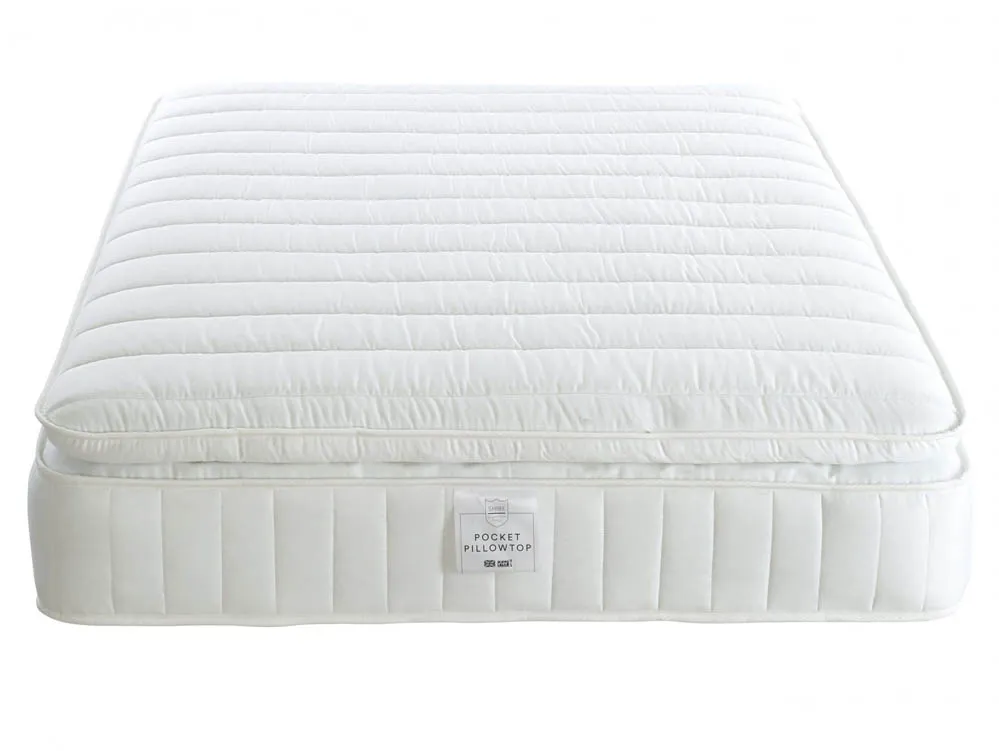 Shire Shire Essentials Pocket 1000 Memory Pillowtop 2ft6 Small Single Mattress