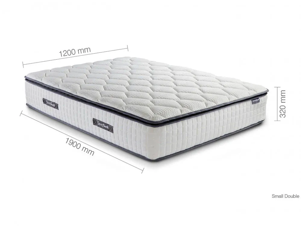 SleepSoul SleepSoul Bliss Memory Pocket 800 Pillowtop 4ft Small Double Mattress