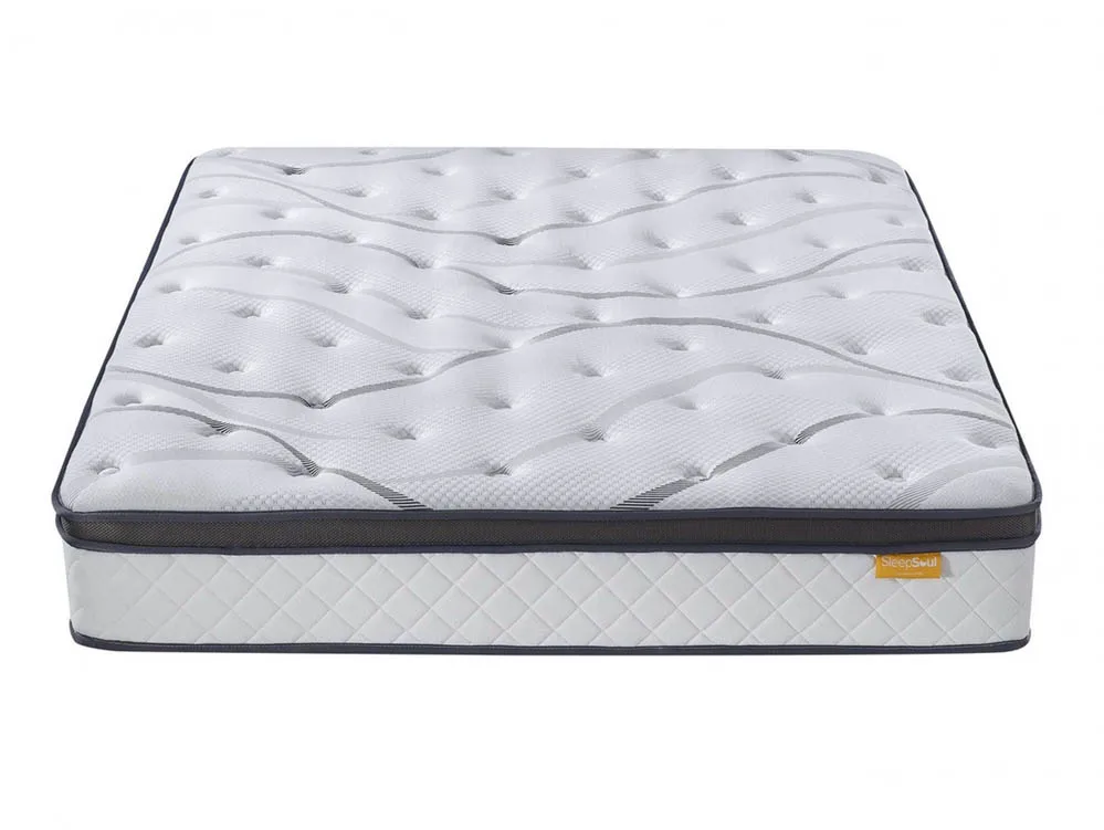 SleepSoul SleepSoul Heaven Gel Pocket 1000 Pillowtop 4ft6 Double Mattress in a Box