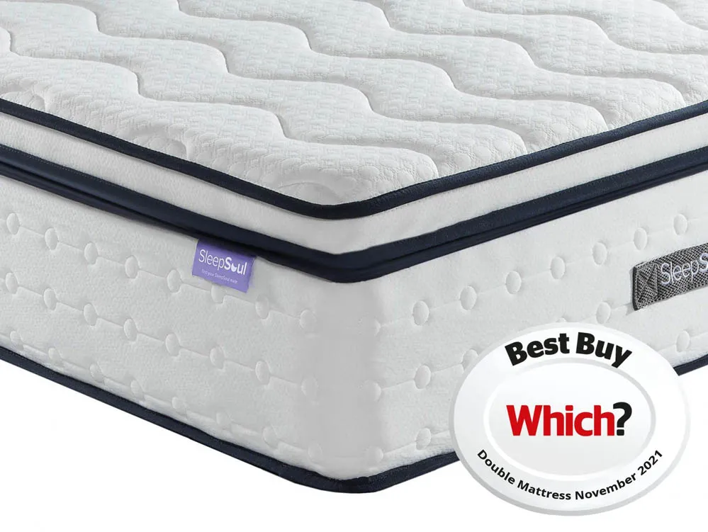 SleepSoul SleepSoul Space Memory Pocket 2000 Pillowtop 5ft King Size Mattress in a Box