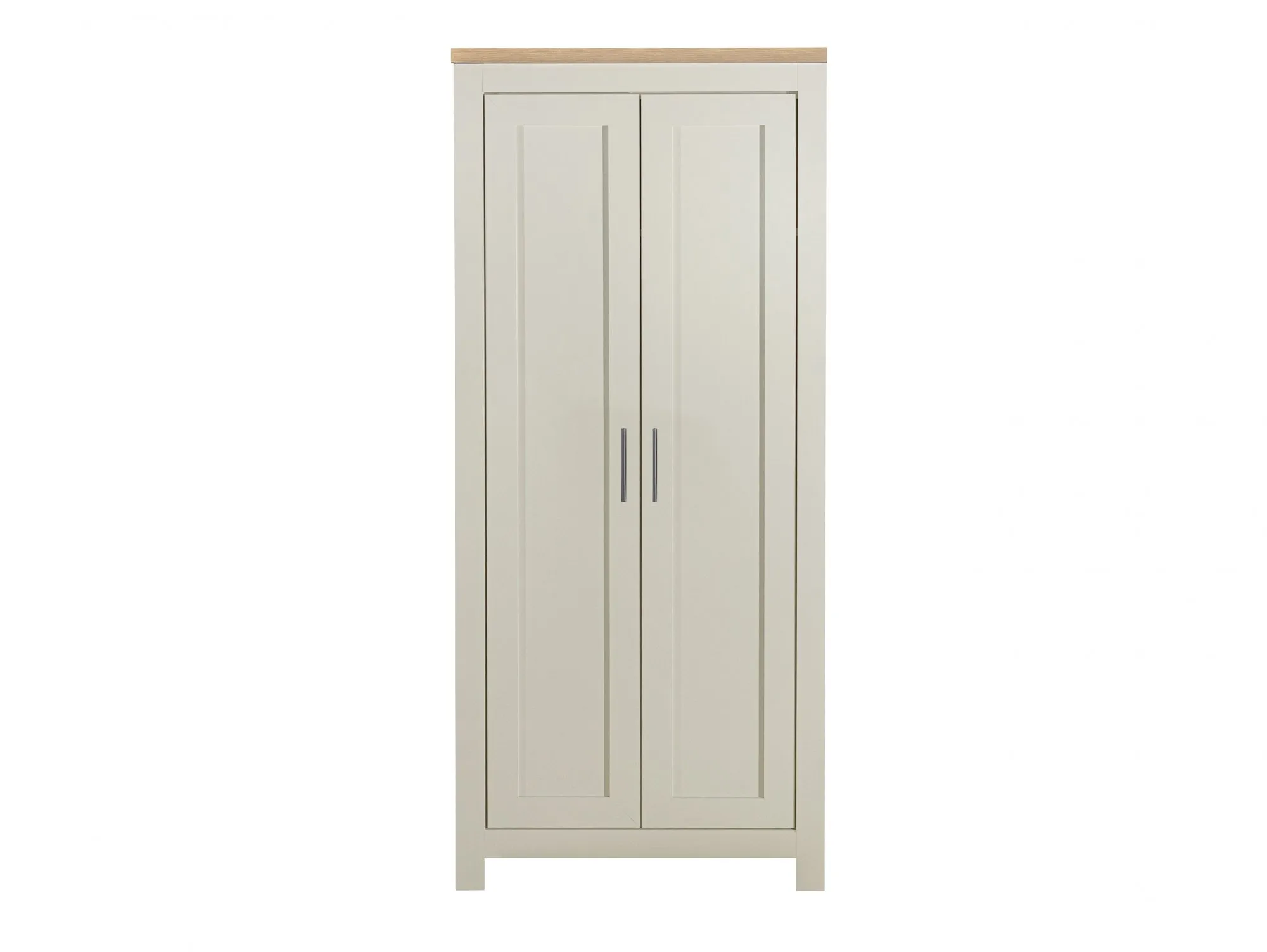 Birlea Furniture & Beds Birlea Highgate Cream and Oak Effect 2 Door Wardrobe