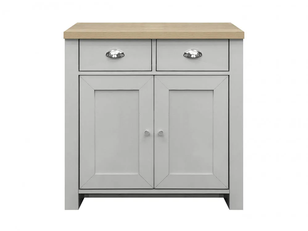 Birlea Furniture & Beds Birlea Highgate Grey and Oak Effect 2 Door 2 Drawer Sideboard