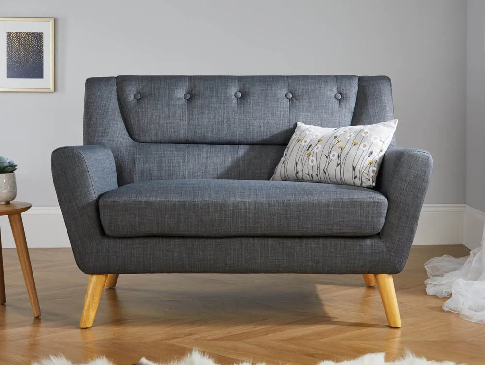 Birlea Furniture & Beds Birlea Lambeth Medium Grey Fabric Sofa