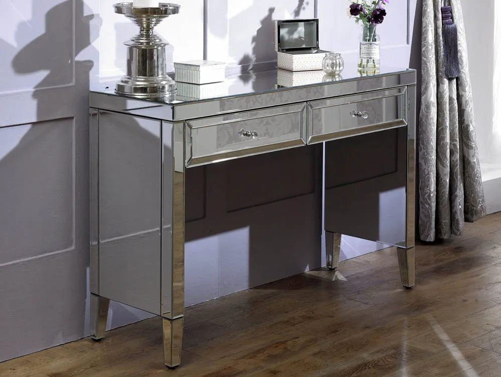 Birlea Furniture & Beds Birlea Valencia Mirrored 2 Drawer Sideboard