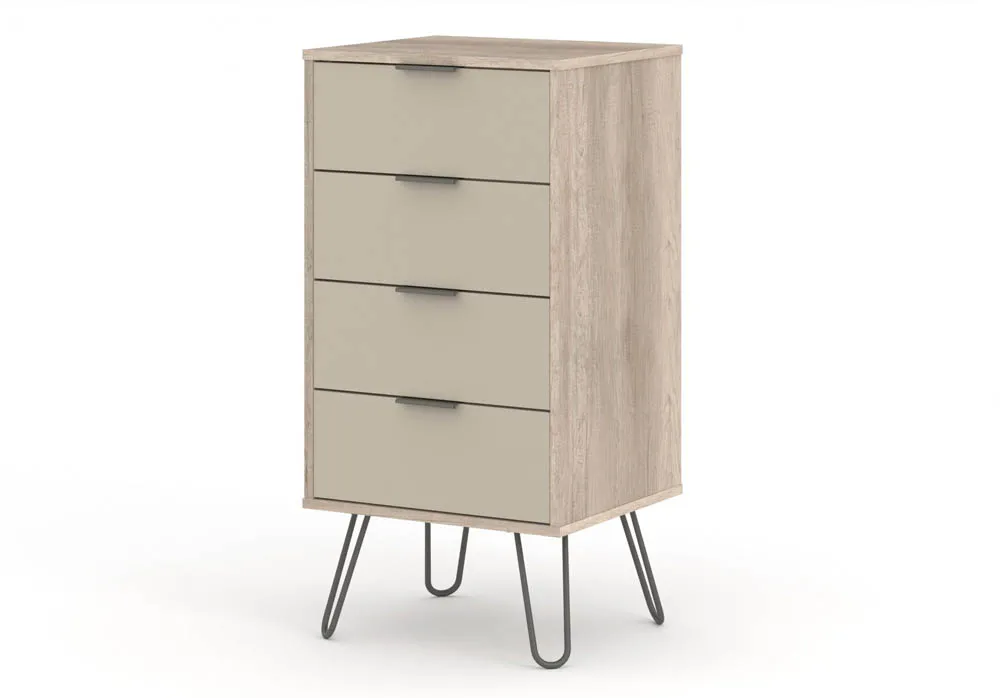 Core Products Core Augusta Driftwood and Calico 4 Drawer Narrow Chest of Drawers