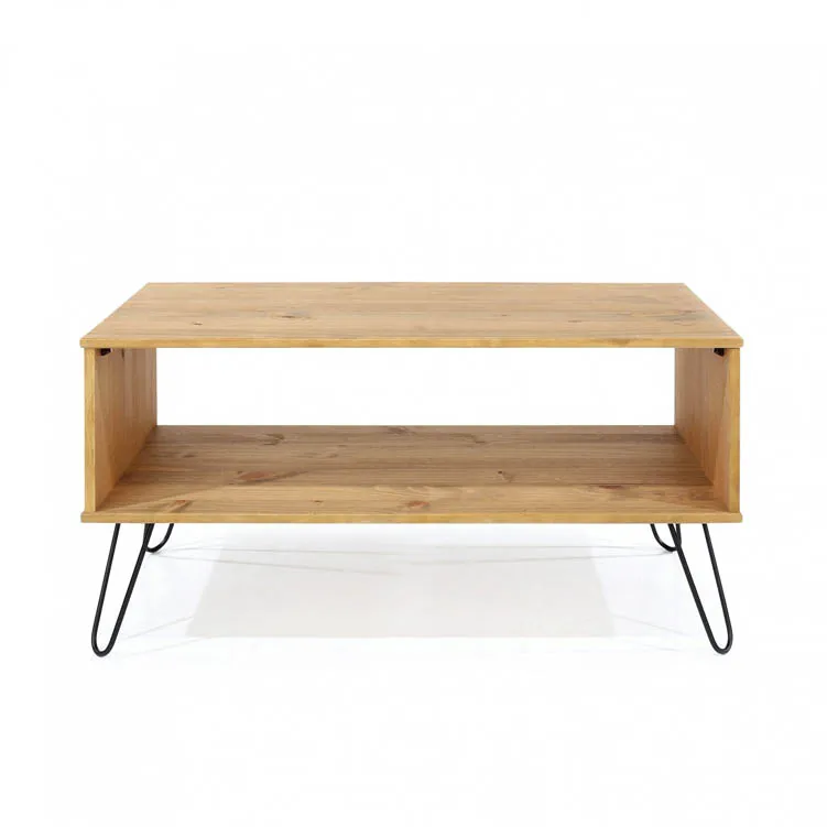 Core Products Core Augusta Waxed Pine Open Coffee Table