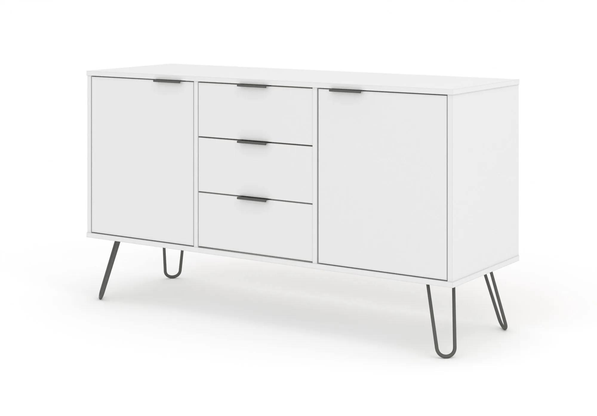 Core Products Core Augusta White Medium Sideboard with 2 Door 3 Drawer