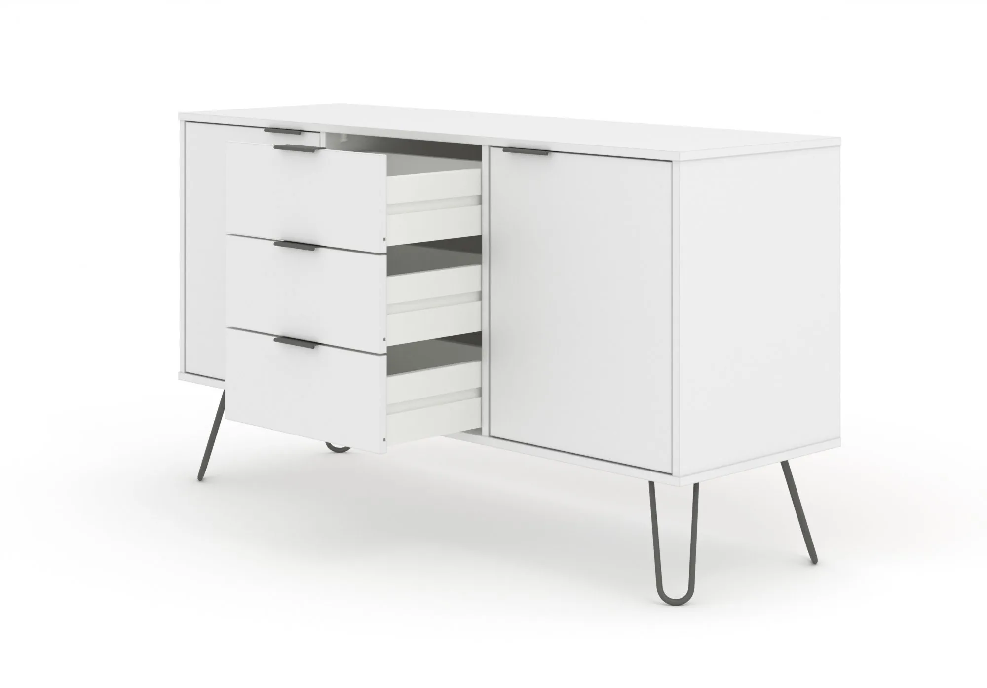 Core Products Core Augusta White Medium Sideboard with 2 Door 3 Drawer