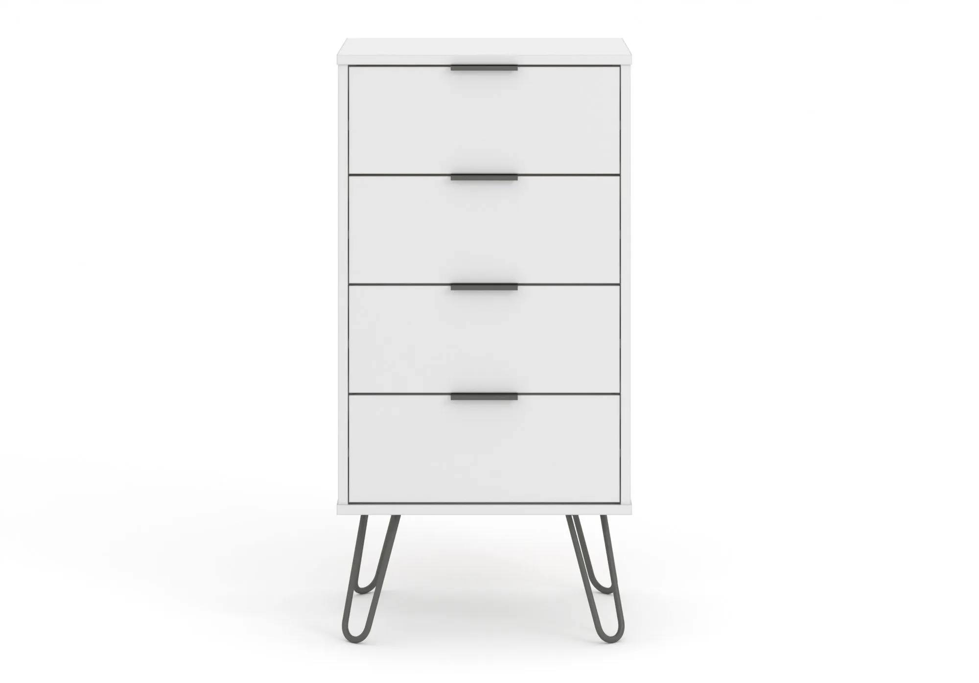 Core Products Core Augusta White 4 Drawer Narrow Chest of Drawers