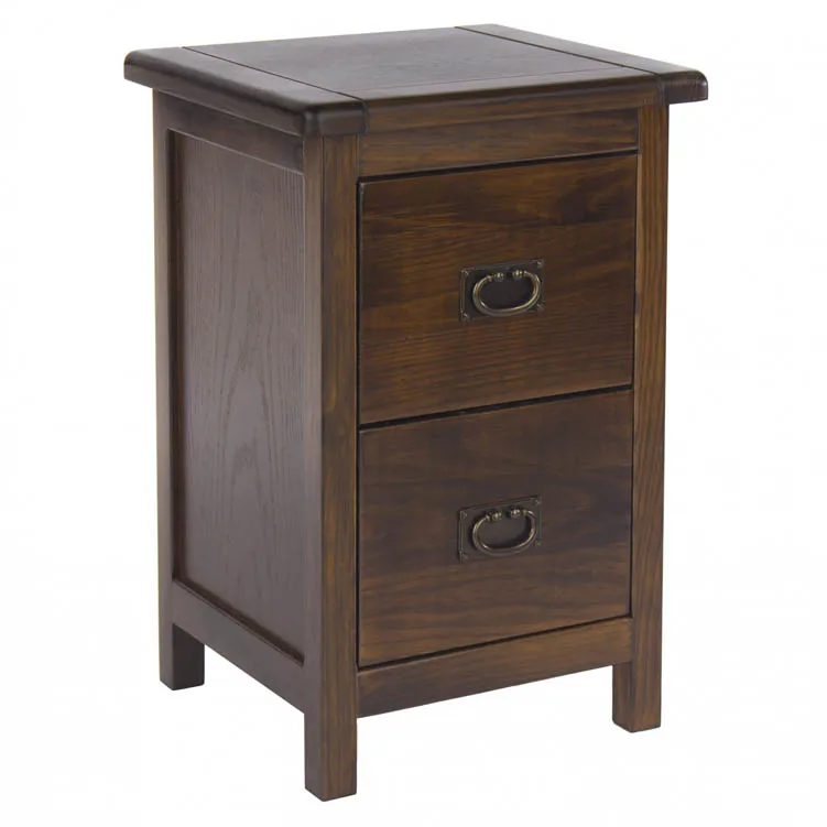 Core Products Core Boston Dark Antique Pine 2 Drawer Petite Bedside Table