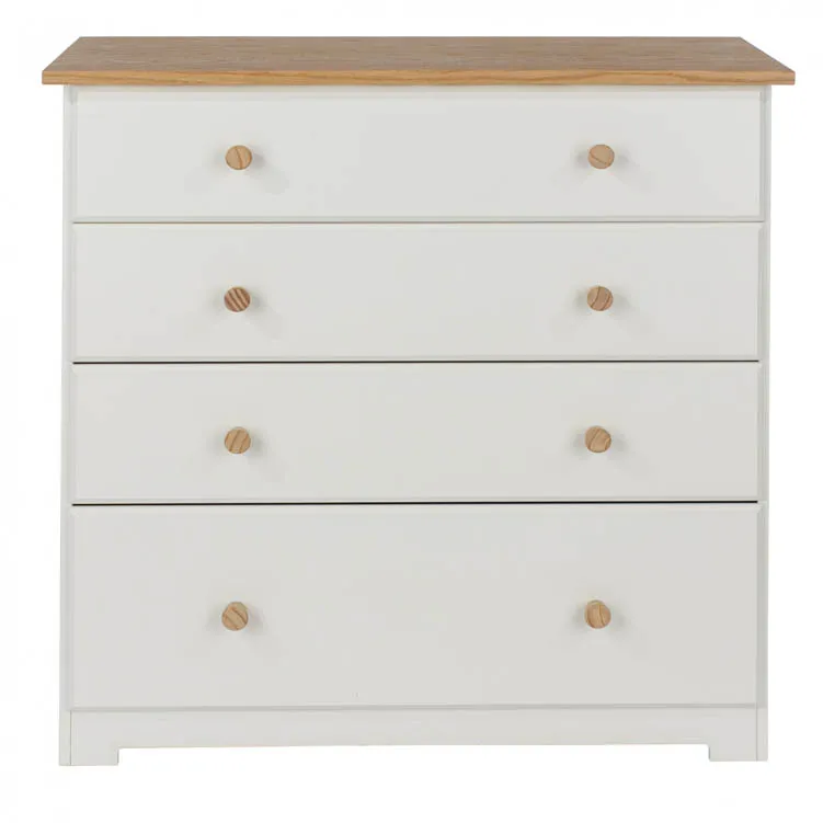 Core Products Core Colorado White and Oak 4 Drawer Chest of Drawers