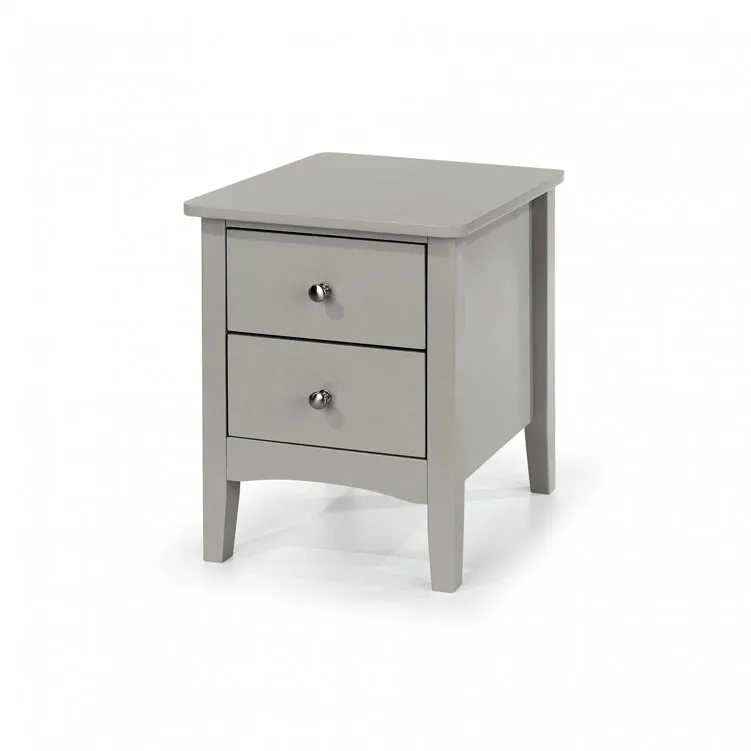 Core Products Core Como Light Grey 2 Petite Drawer Bedside Table