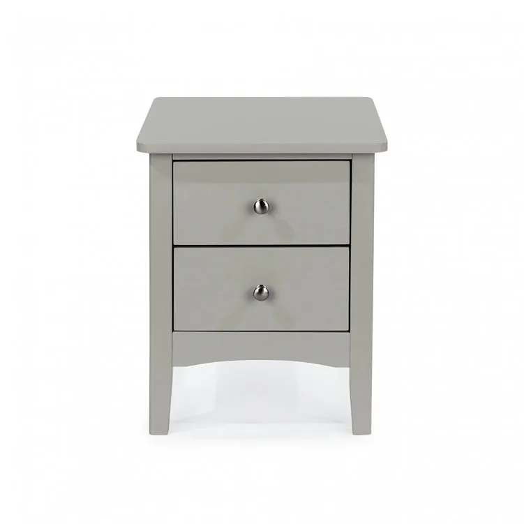 Core Products Core Como Light Grey 2 Petite Drawer Bedside Table