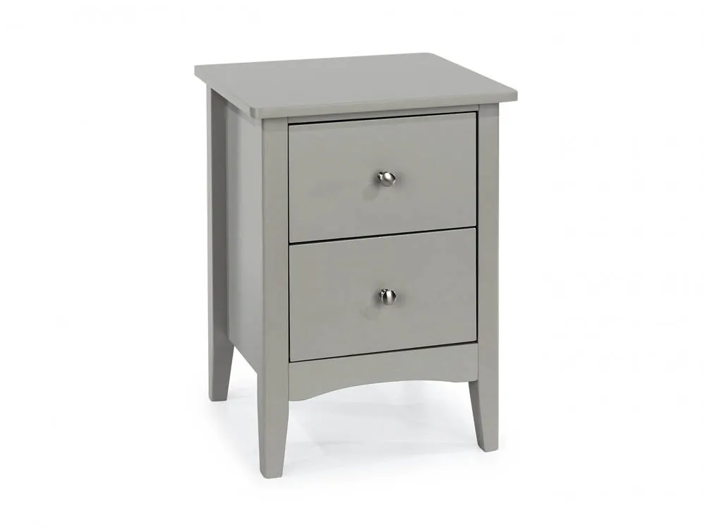 Core Products Core Como Light Grey 2 Drawer Bedside Table