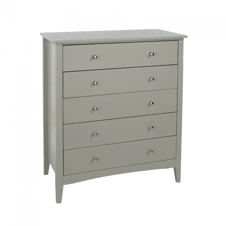 Core Products Core Como Light Grey 5 Drawer Chest of Drawers