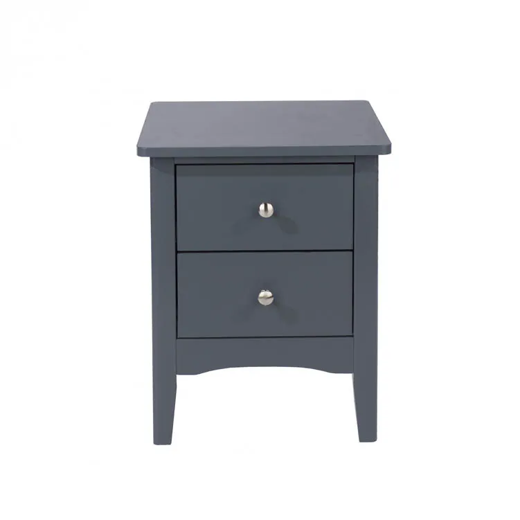 Core Products Core Como Midnight Blue 2 Drawer Petite Bedside Table