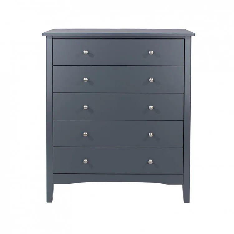 Core Products Core Como Midnight Blue 5 Drawer Chest of Drawers