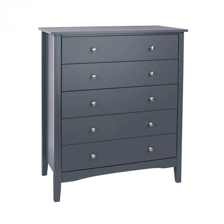 Core Products Core Como Midnight Blue 5 Drawer Chest of Drawers