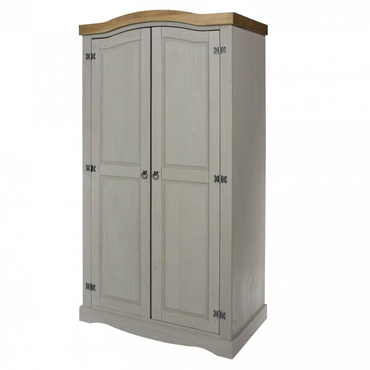 Core Products Core Corona Grey and Pine 2 Door Wardrobe