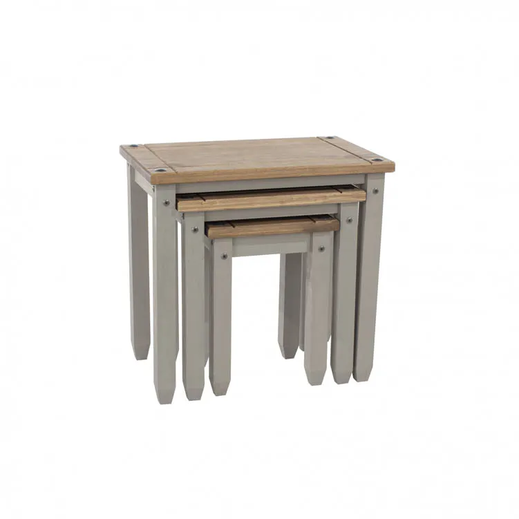 Core Products Core Corona Grey and Pine Nest of Tables