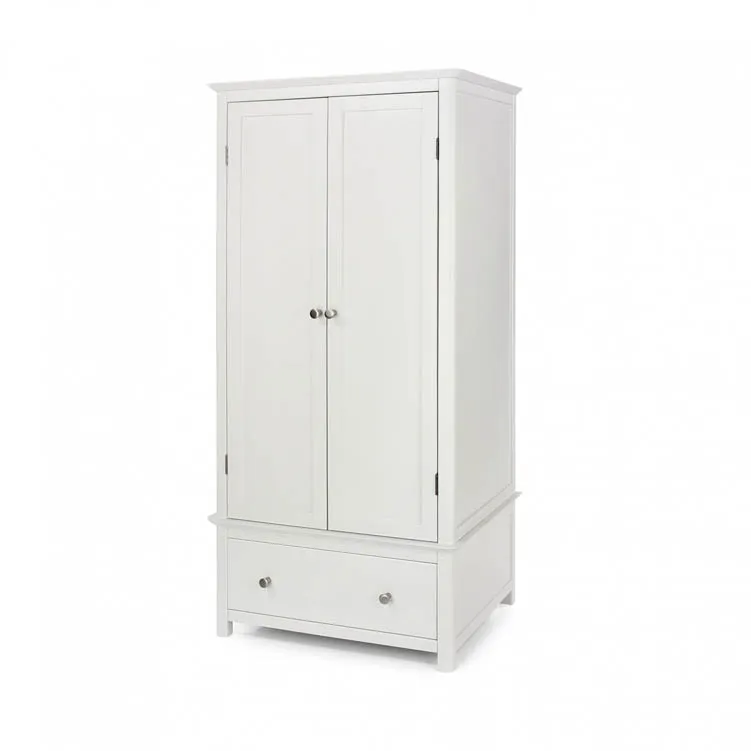 Core Products Core Nairn White 2 Door, 1 Drawer Wardrobe