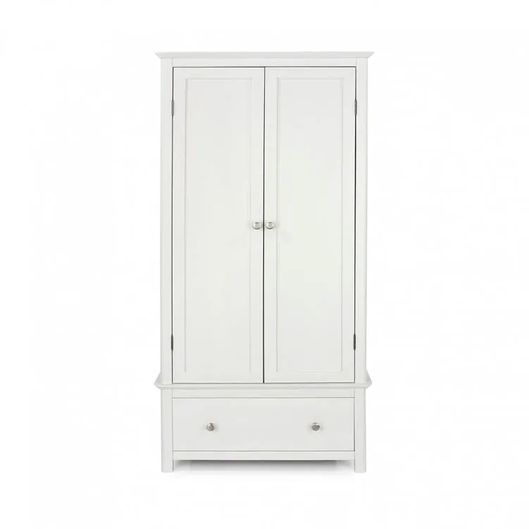 Core Products Core Nairn White 2 Door, 1 Drawer Wardrobe