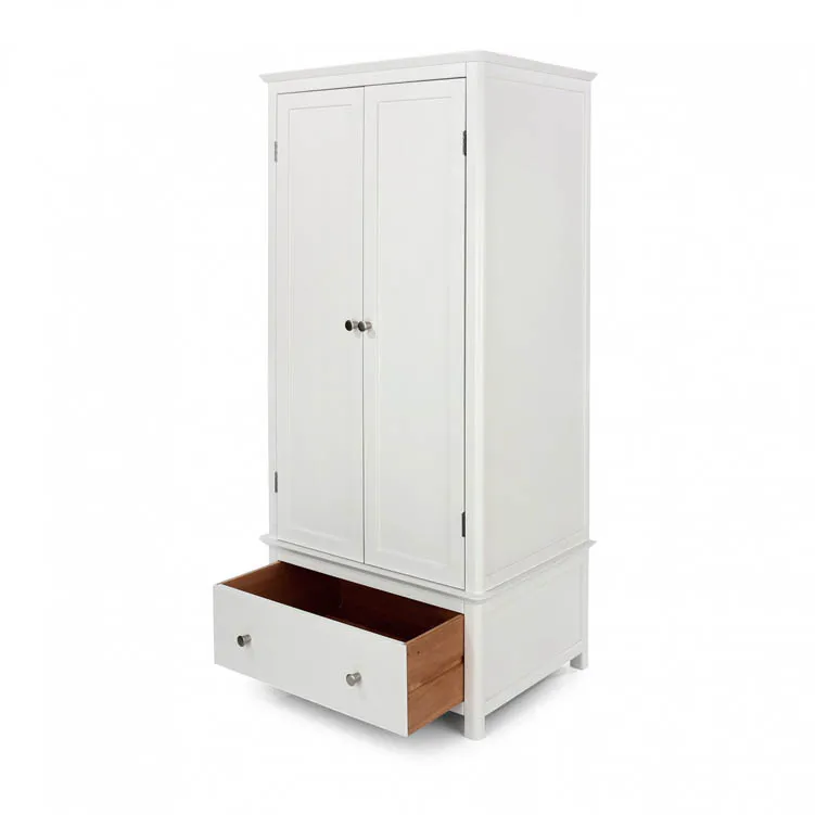 Core Products Core Nairn White 2 Door, 1 Drawer Wardrobe