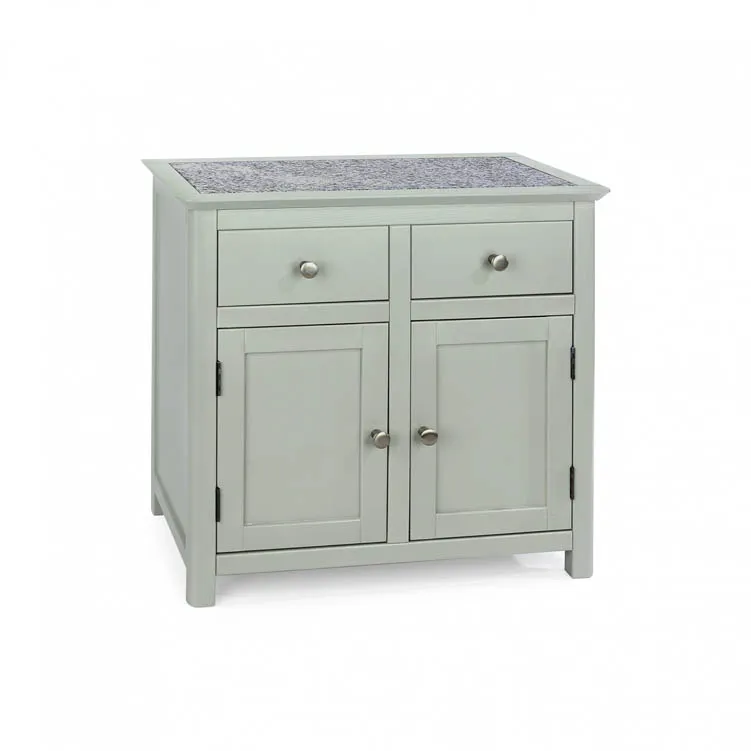 Core Products Core Perth Grey Painted with Grey Stone Inset 2 Door 2 Drawer Sideboard