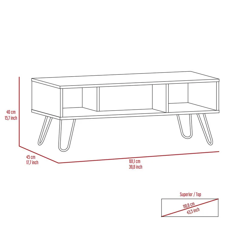 Core Products Core Vegas Oak and Grey Coffee Table