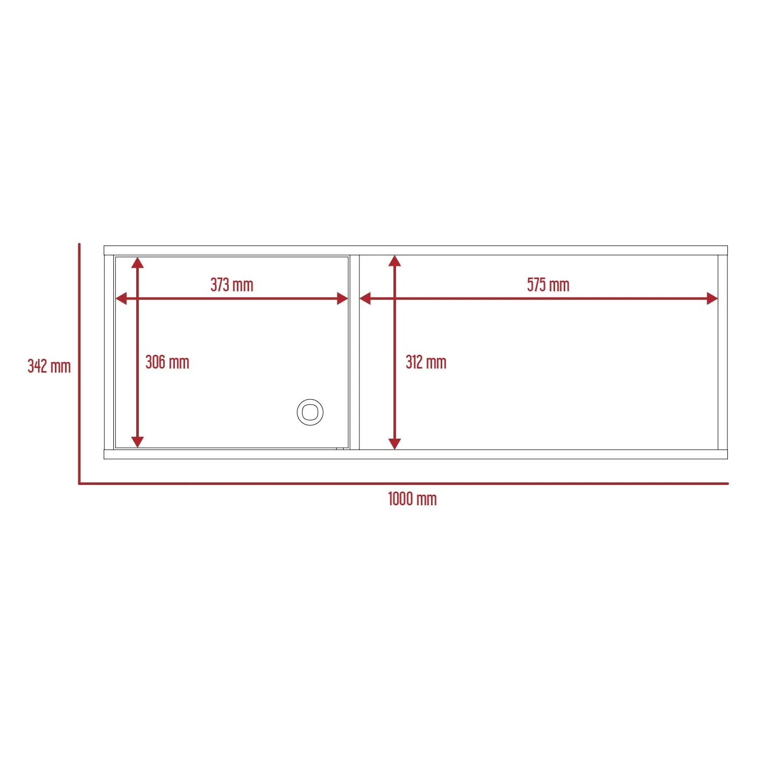 Core Products Core Vegas Oak and Grey Wall Storage Unit