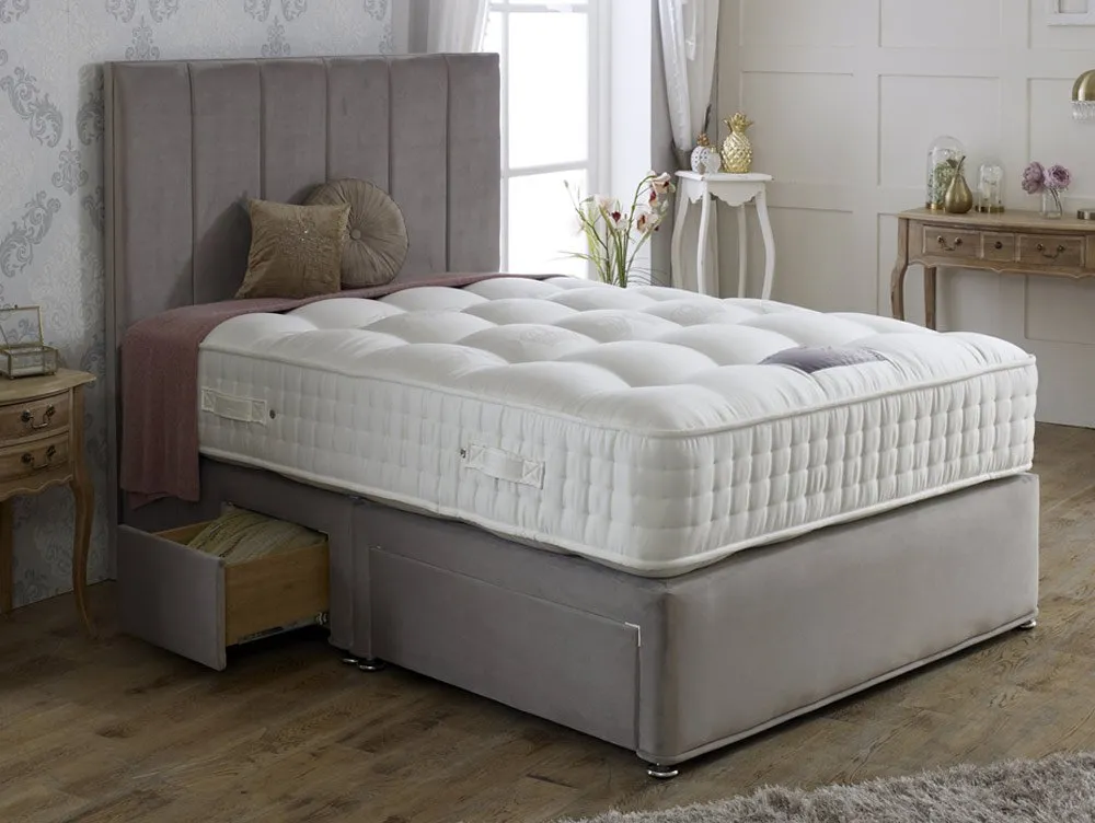 Dura Dura Royal Crown Natural Pocket 1000 4ft Small Double Divan Bed