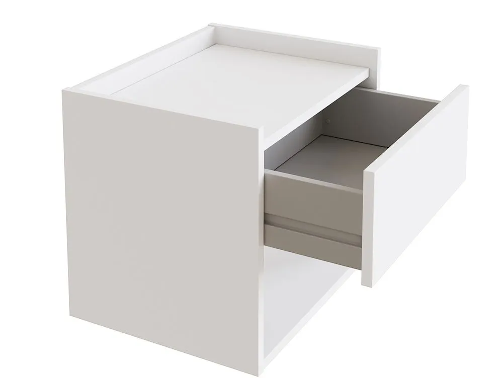 GFW GFW Harmony White Wall Mounted Pair of Bedside Tables