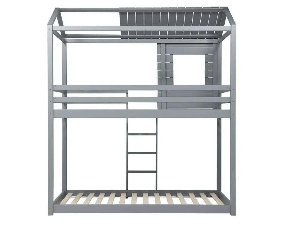 Birlea Furniture & Beds Birlea Adventure 3ft Grey Wooden Bunk Bed Frame