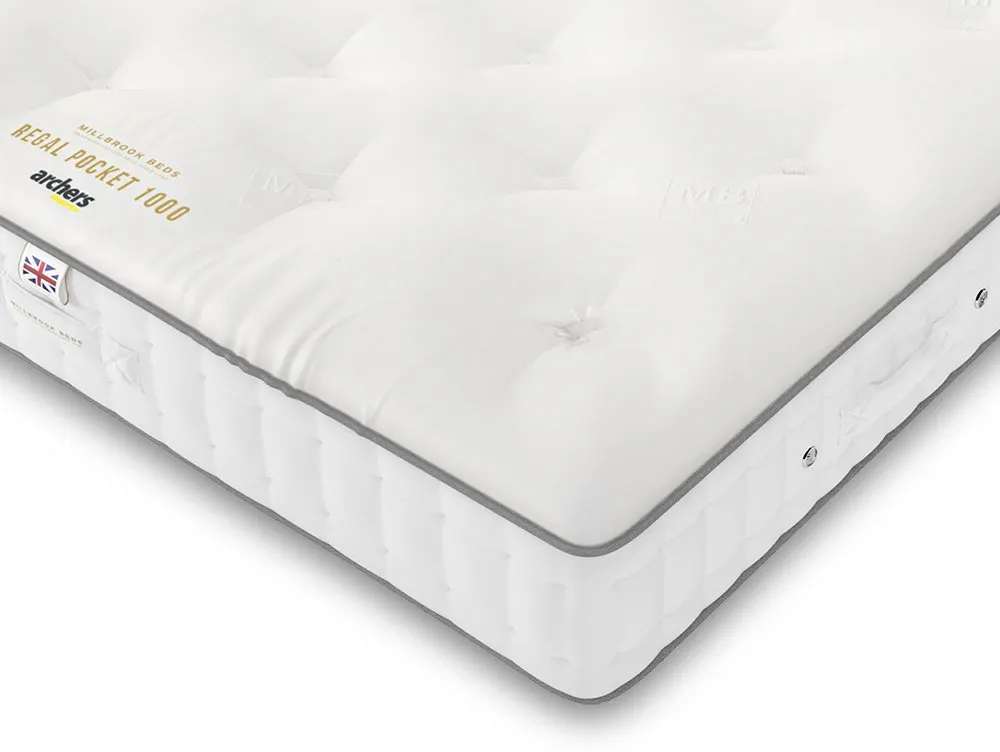 Millbrook Beds Millbrook Regal Pocket 1000 2ft6 Small Single Mattress