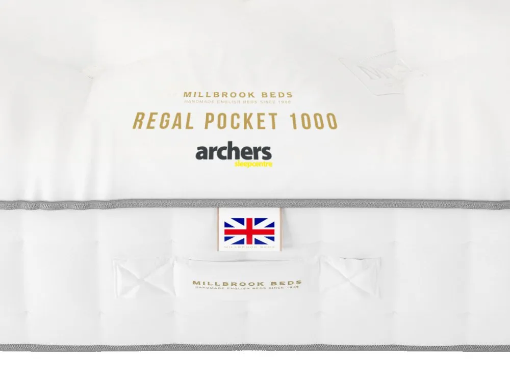 Millbrook Beds Millbrook Regal Pocket 1000 5ft King Size Mattress