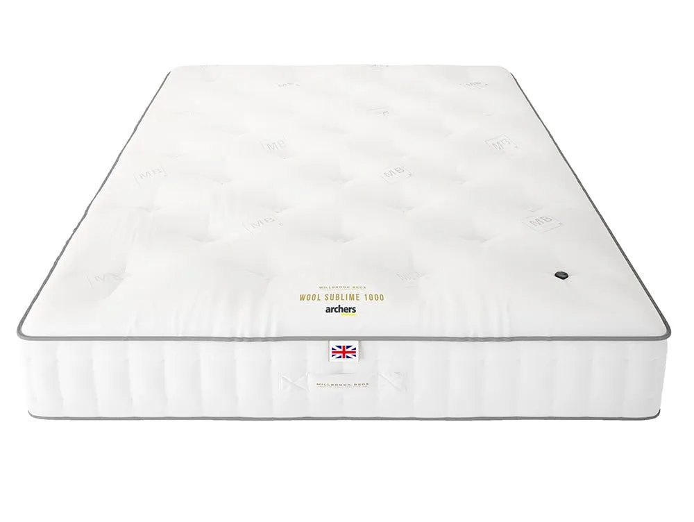 Millbrook Beds Millbrook Wool Sublime Ortho Pocket 1000 5ft King Size Mattress